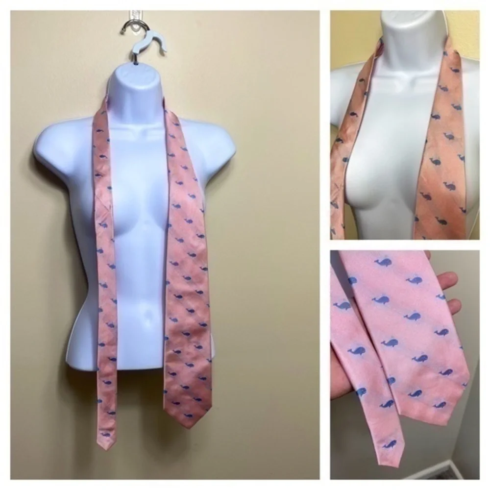 🎈3/$20!  J. Crew 100% silk whale tie. Pink